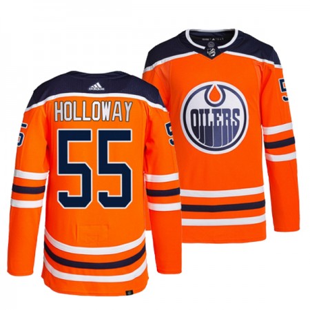 Edmonton Oilers Dresy Dylan Holloway 55 Adidas oranžový Authentic - Pánské Edmonton Oilers Dresy Dylan Holloway 55 Adidas oranžový Authentic - Pánské